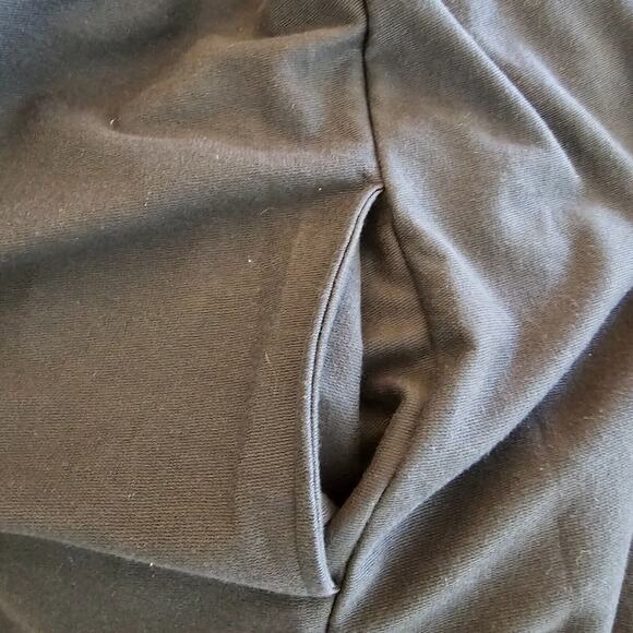 Topman Sweater Unisex Wrap Poncho Charcoal Gray Cotton Adult Medium Black NEW - Picture 5 of 11